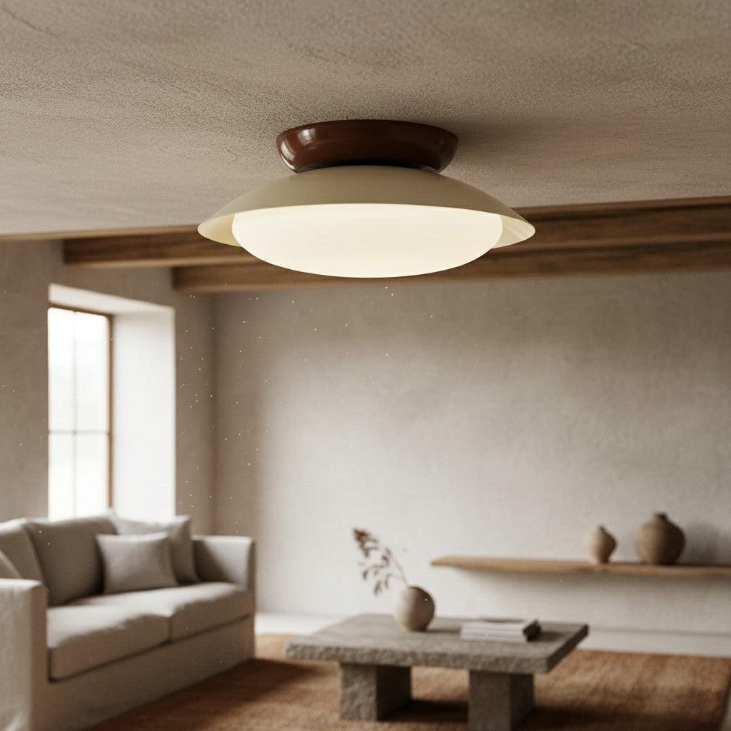 Heliora Modern Dome Ceiling Light - Minimalist Retro Style for Living Spaces