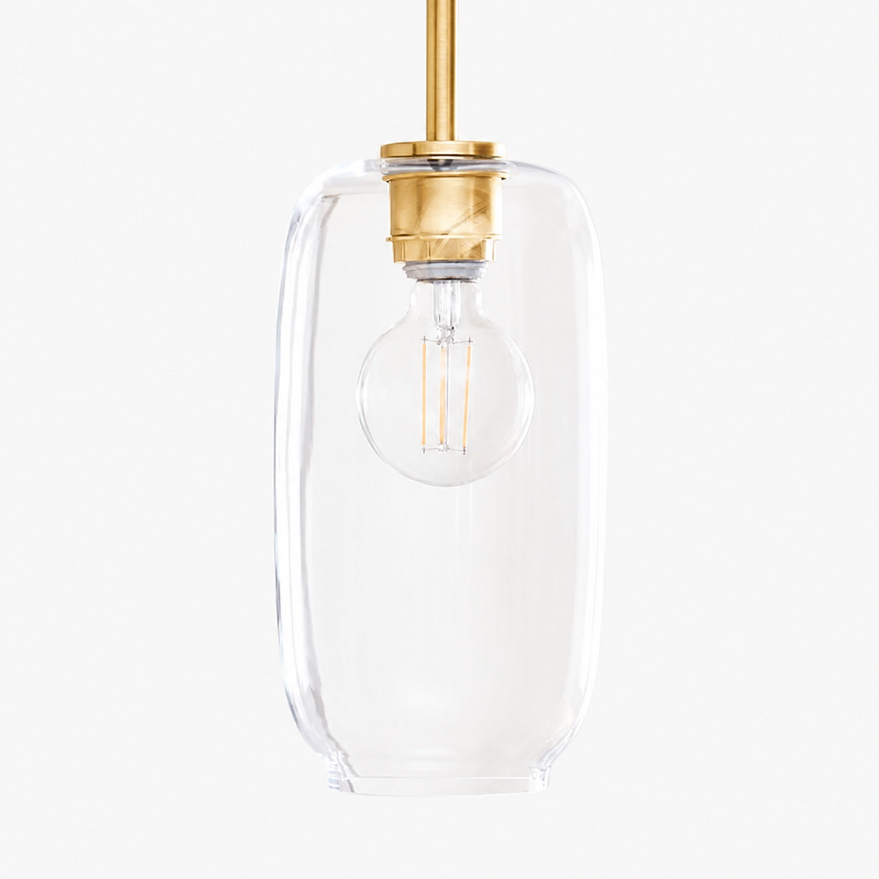 Lumivelle Pebble Pendant Light - Adjustable Glass Shade - Modern Lighting