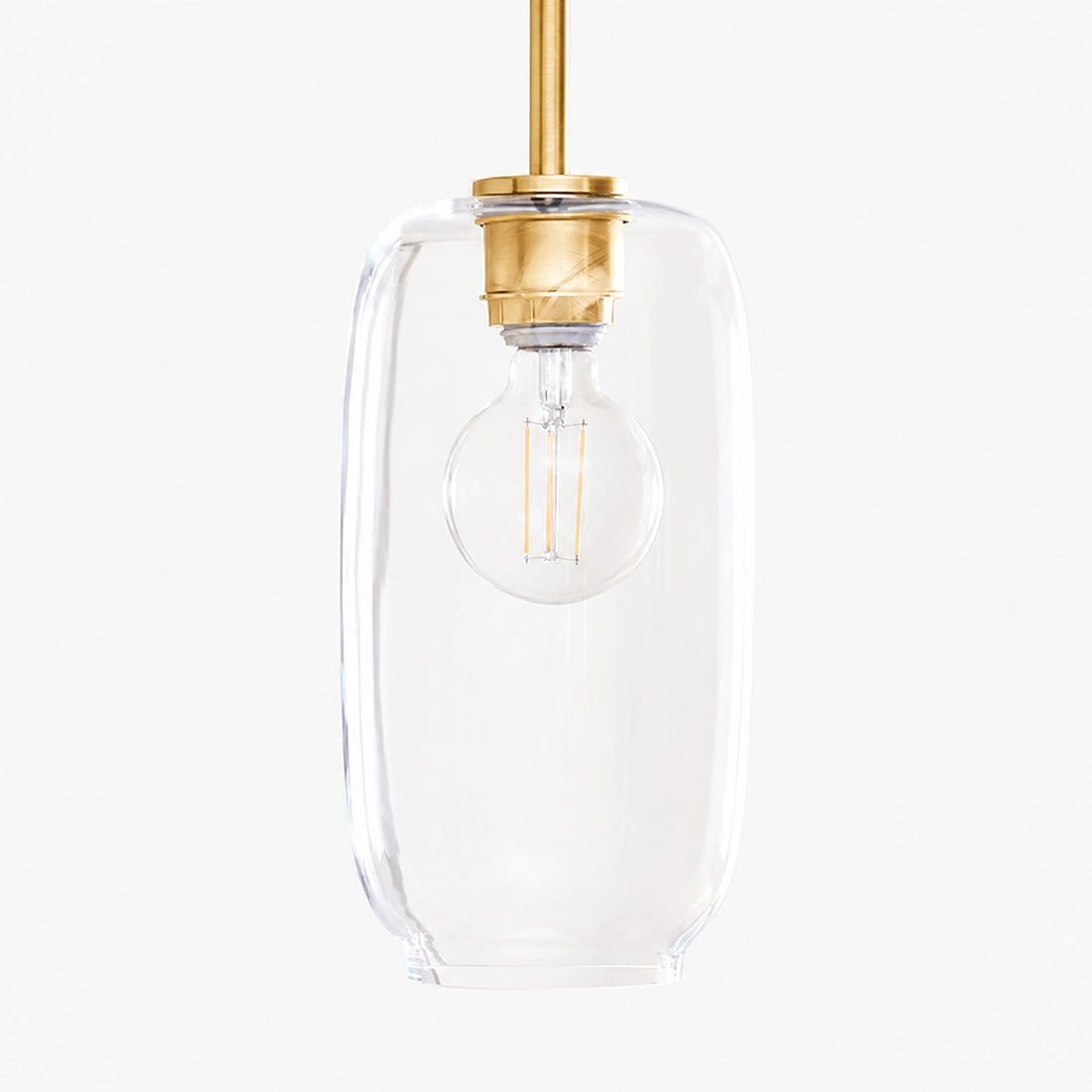Lumivelle Pebble Pendant Light - Adjustable Glass Shade - Modern Lighting