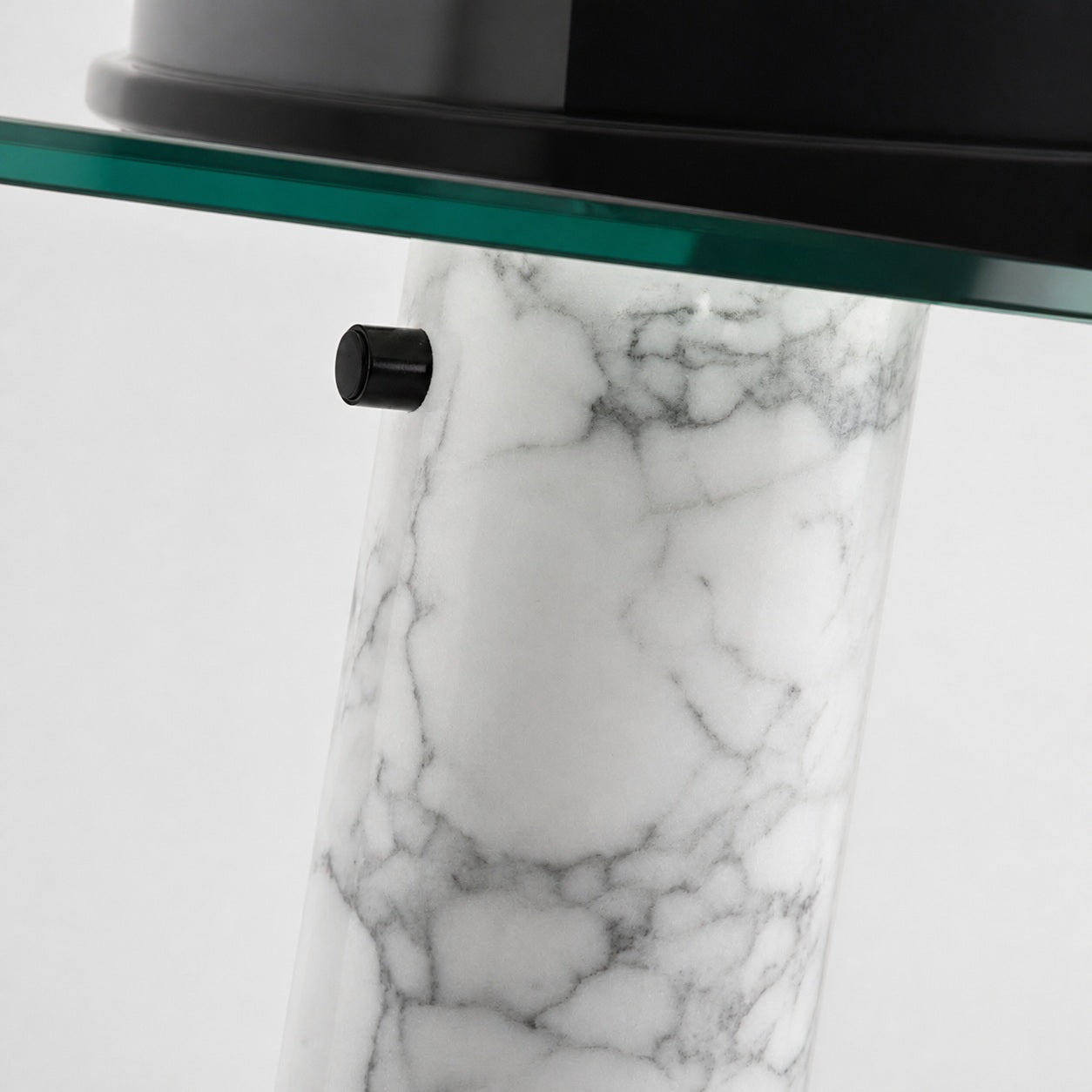 Slantia Amusing Ploy Table Lamp - Glass Shade and Marble Base Design for Living Room or Bedroom N45