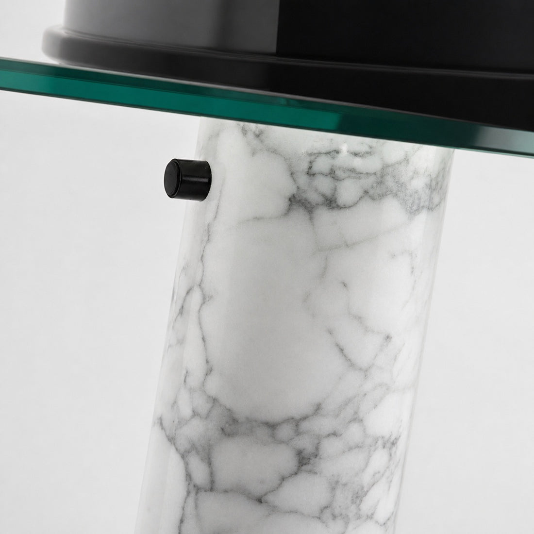 Slantia Amusing Ploy Table Lamp - Glass Shade and Marble Base Design for Living Room or Bedroom N45