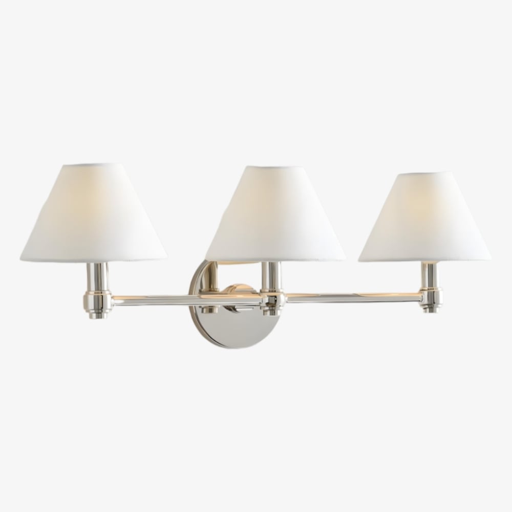 Roven Metal Wall Sconce – Sleek Metal Single or Triple Sconce for Vanity or Bathroom