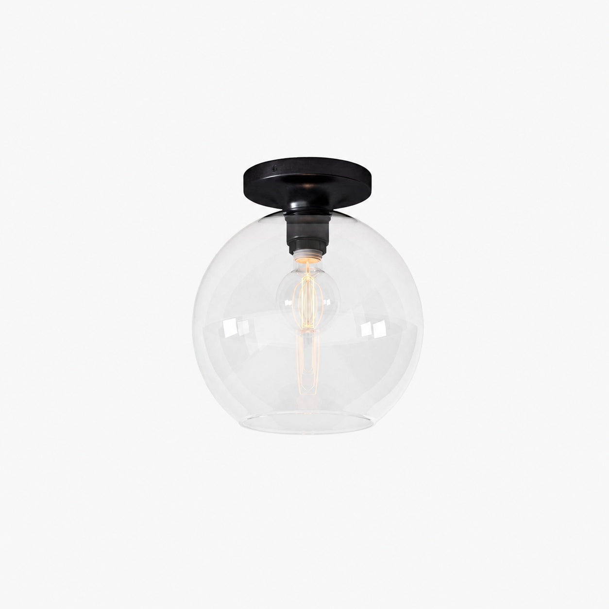 Selvion Modern Globe Pendant Light - Damp-Rated Bathroom Lighting - Luxe Glass Shade