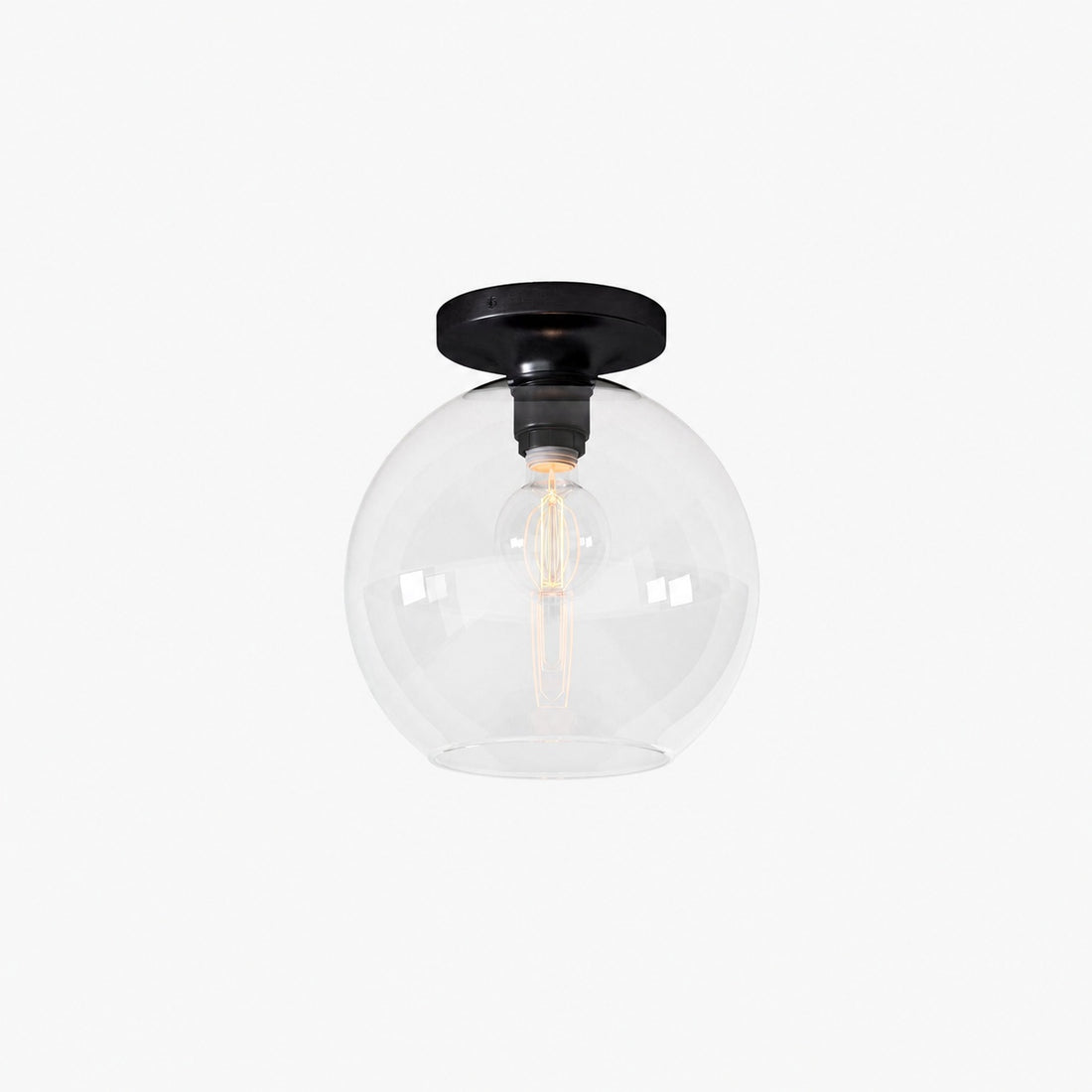Selvion Modern Globe Pendant Light - Damp-Rated Bathroom Lighting - Luxe Glass Shade