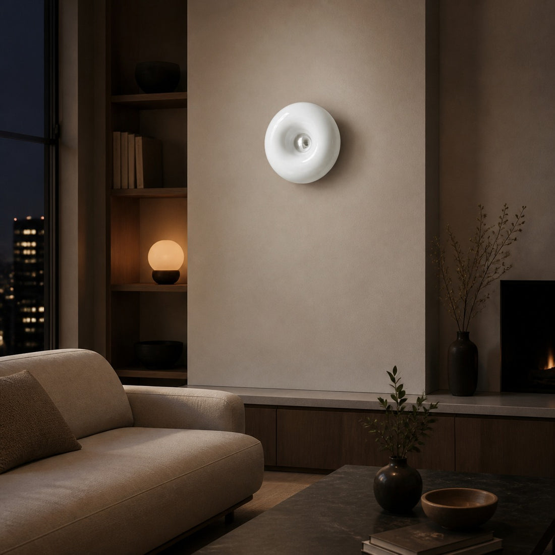 Halorentis Bauhaus Donut Design Table and Wall Lamp – Sculptural Modern Lighting for Living Spaces N11