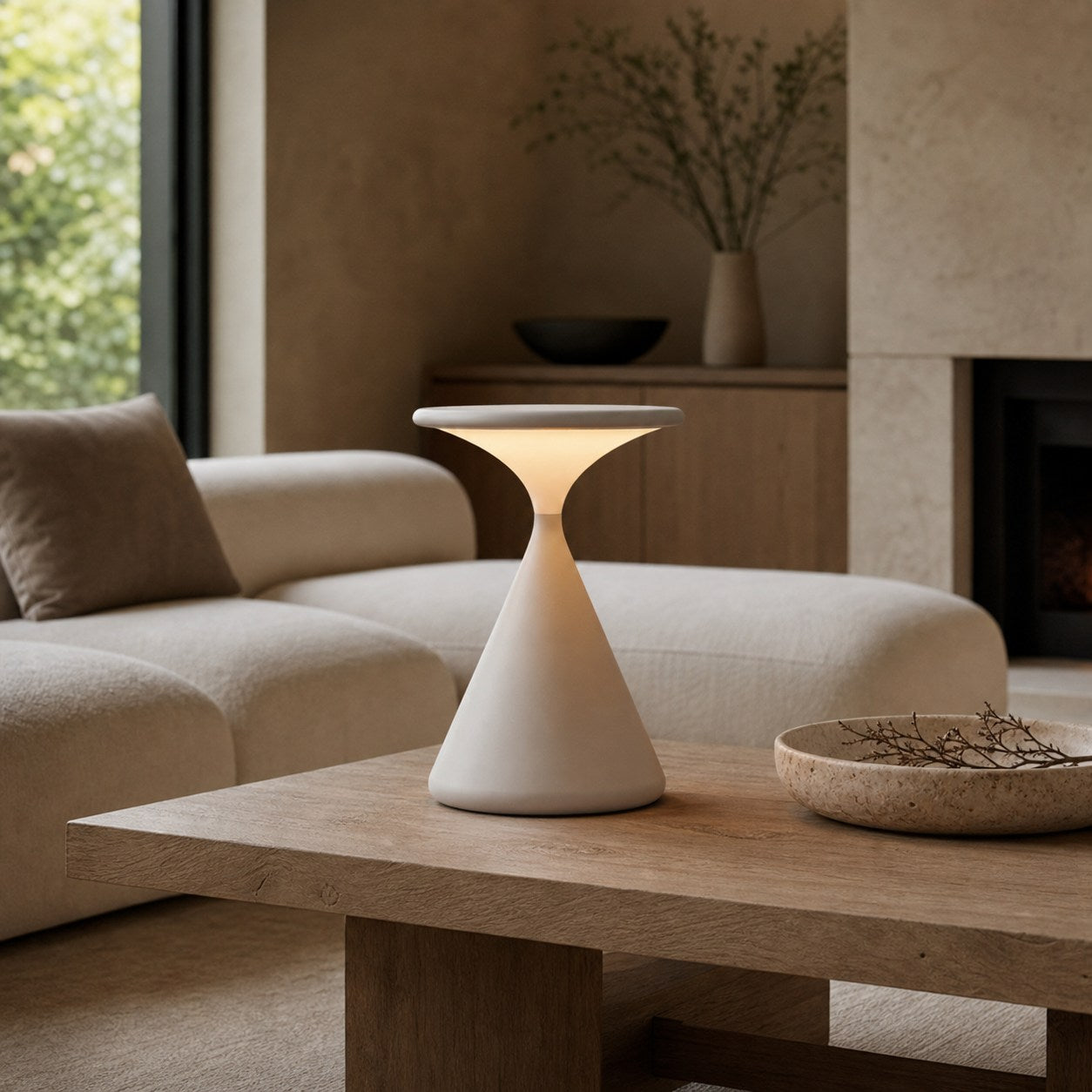 Nomade Portable LED Table Lamp – Minimal Silhouette Modern Design for Home Patio N40