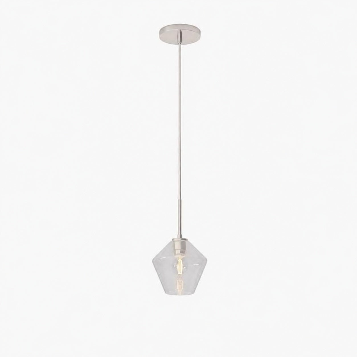 Merin Transparent Glass Sculpture Geometric Chandelier