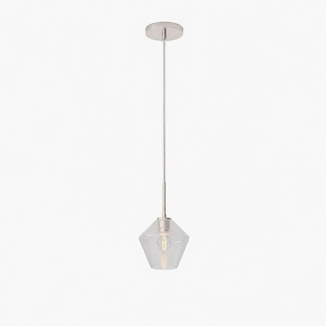 Merin Transparent Glass Sculpture Geometric Chandelier