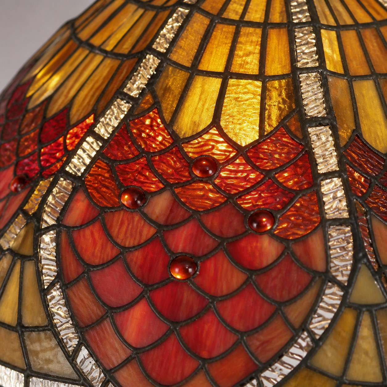 TF Orsino Decorative Tiffany Style Floor Lamp - Artistic Stained Glass Lamp for Bedroom