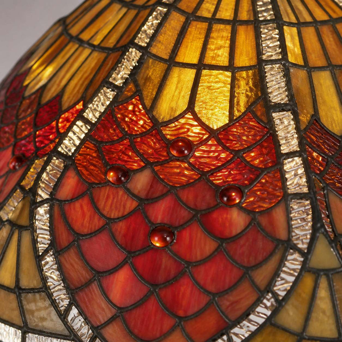 TF Orsino Decorative Tiffany Style Floor Lamp - Artistic Stained Glass Lamp for Bedroom