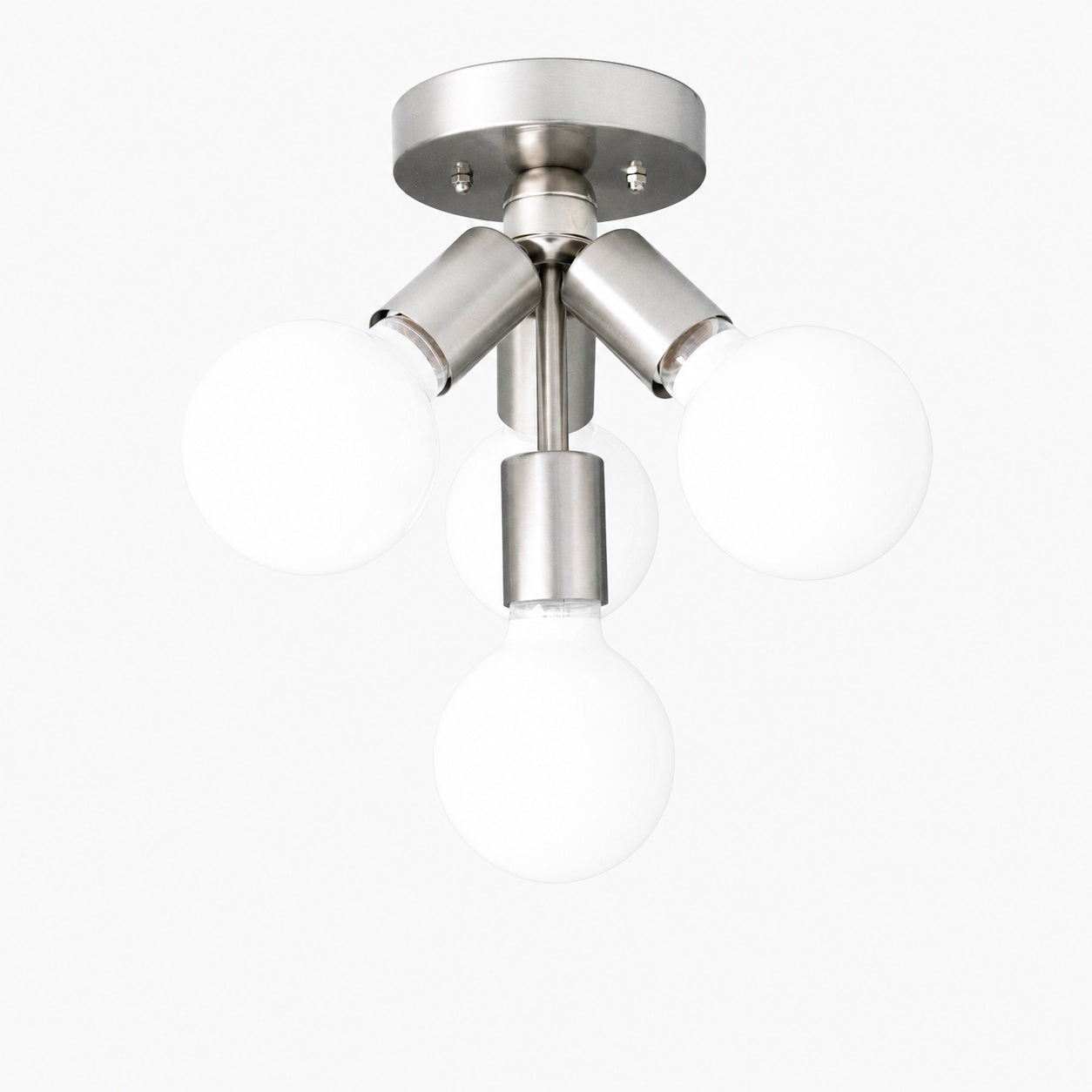 Glorica Glass Flush Mount Light - Globe Ceiling Fixture Modern
