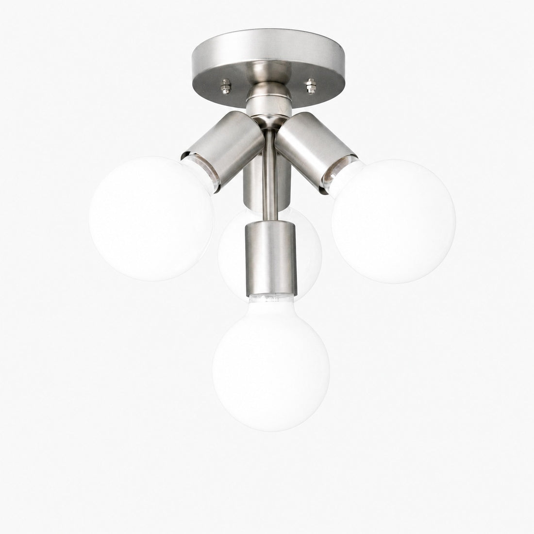 Glorica Glass Flush Mount Light - Globe Ceiling Fixture Modern