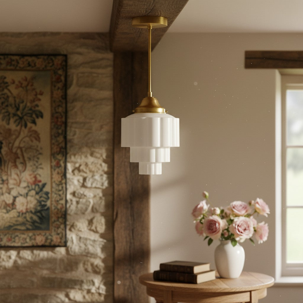 Geotower Glass Pendant Light - Elegant Home Lighting