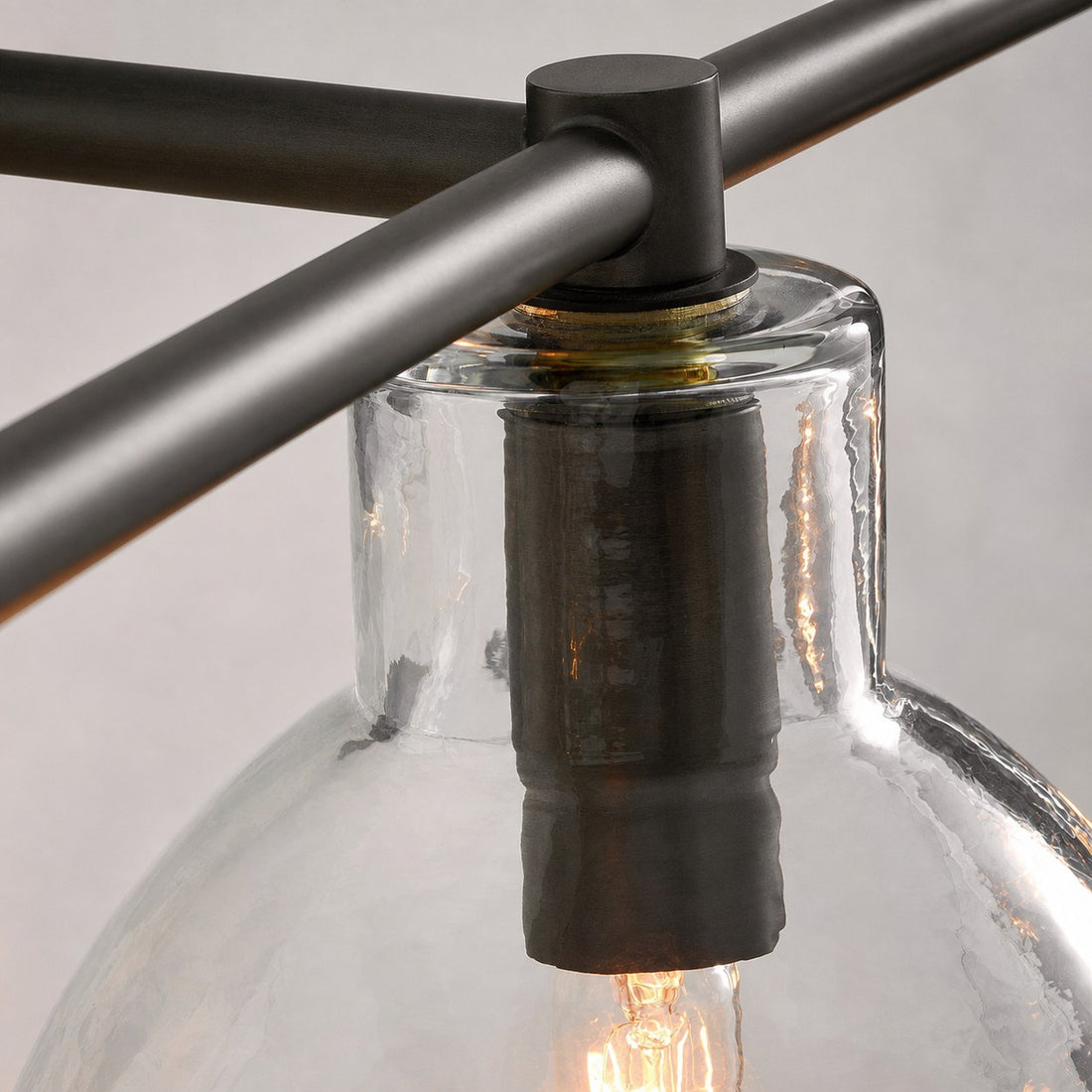 Glavira Recycled Glass Double Sconce - Indoor Brass Wall Lighting