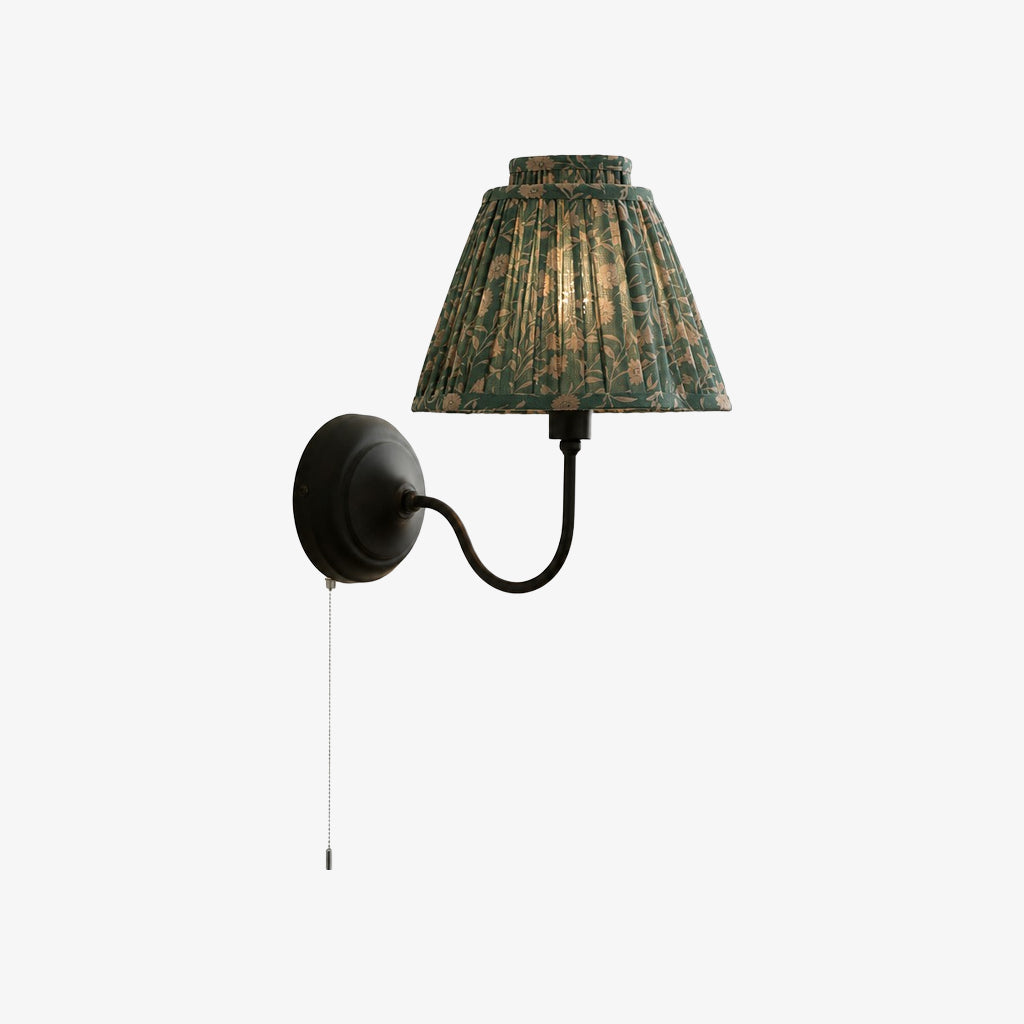 Solmire Contemporary Fabric Wall Sconce Fabric Metal Wall Light for Bedroom and Hallway Study Room