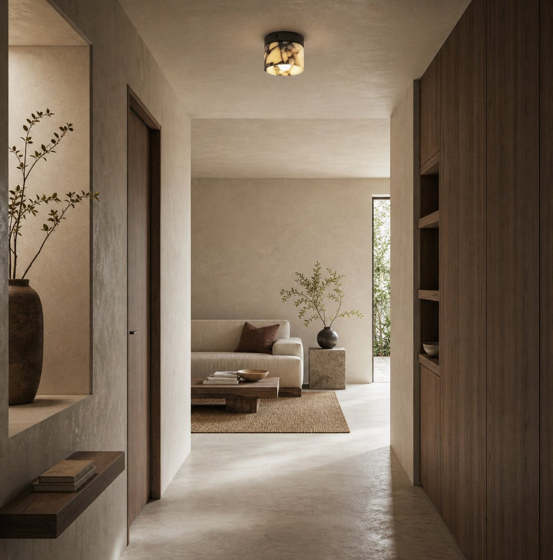 Marble Round Ceiling Lamp