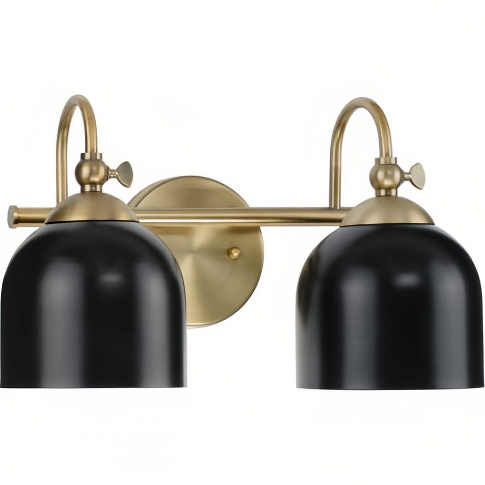 Farmhouse Metal Shade Bath Vanity Light - Chrome Polished Wall Sconce