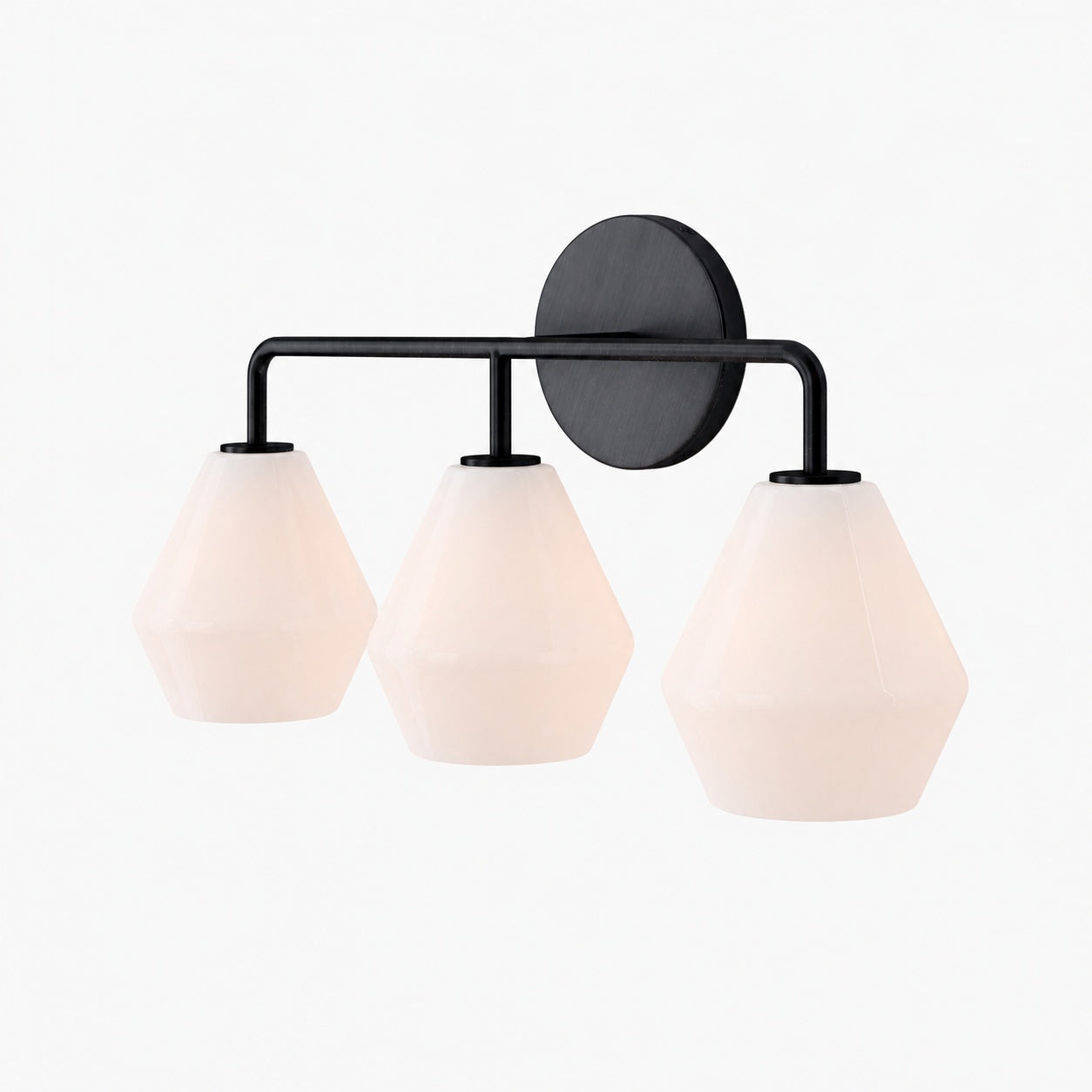 Merin Multi Head Dressing Table Wall Lamp - Metal And Glass Sculptural Lamp