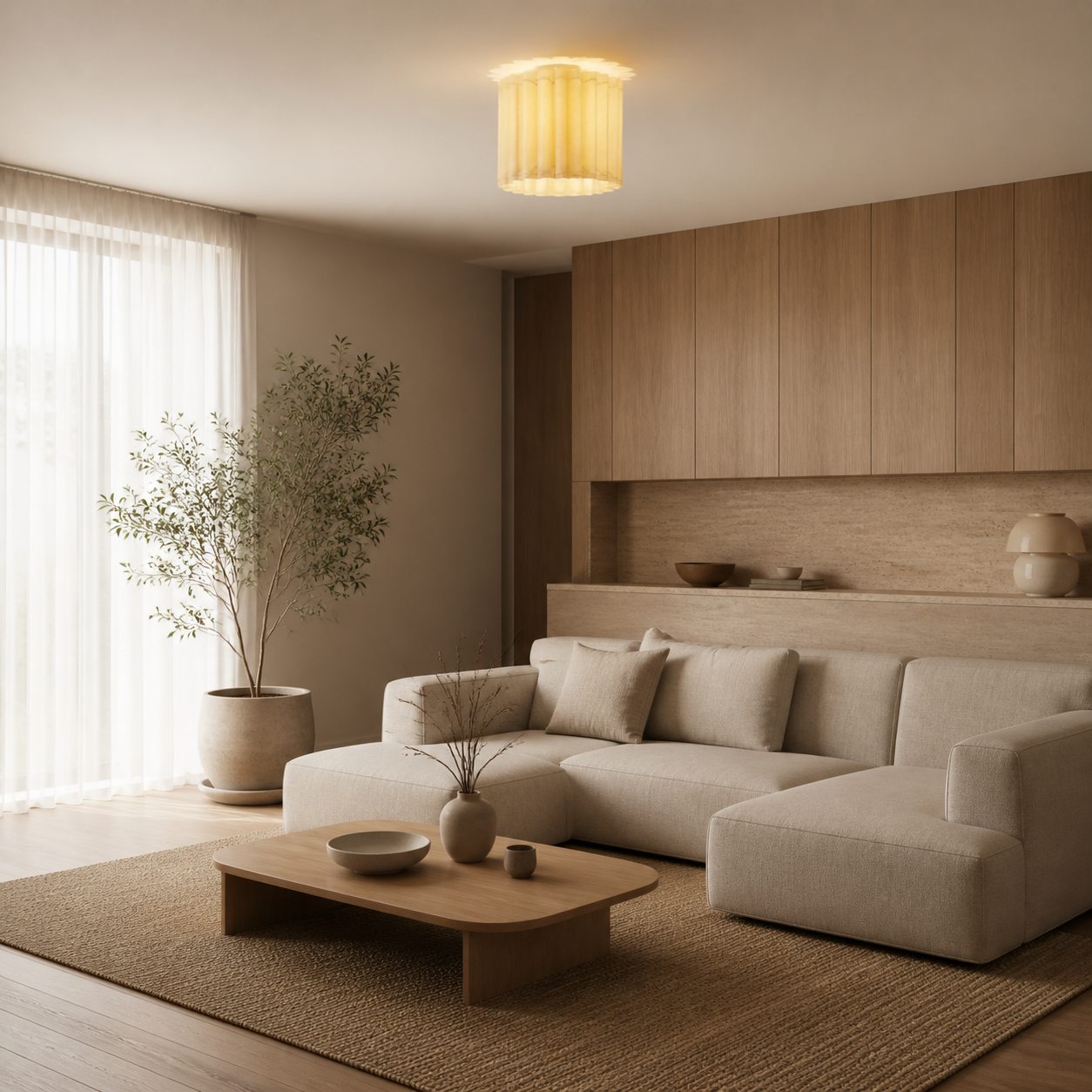 Velura Linen Shade Pendant – Modern Transitional Ceiling Light for Dining Rooms & Kitchens