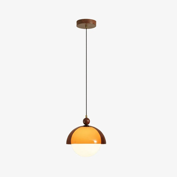 Afterglow Vintage Pendant - Hand-Blown Glass Shade Retro Pendant Lamp with Adjustable Cord for Dining Room