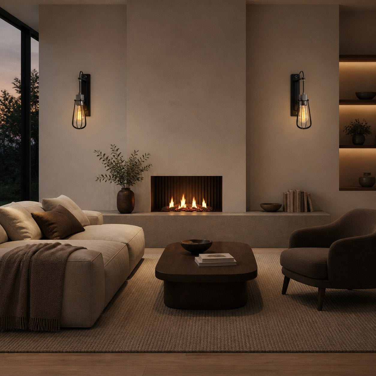 Readium Industrial Metal Wall Sconce - Modern Toggle Switch for Living Room and Study