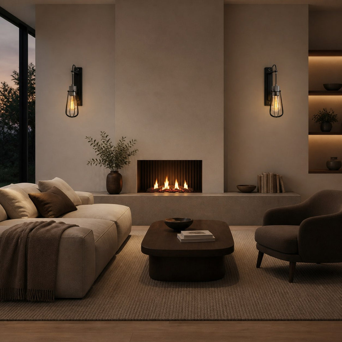 Readium Industrial Metal Wall Sconce - Modern Toggle Switch for Living Room and Study