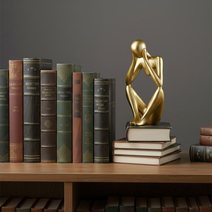 Floxo Geometric Dog Sculpture Modern Decor - Minimalist Iron Art for Desk