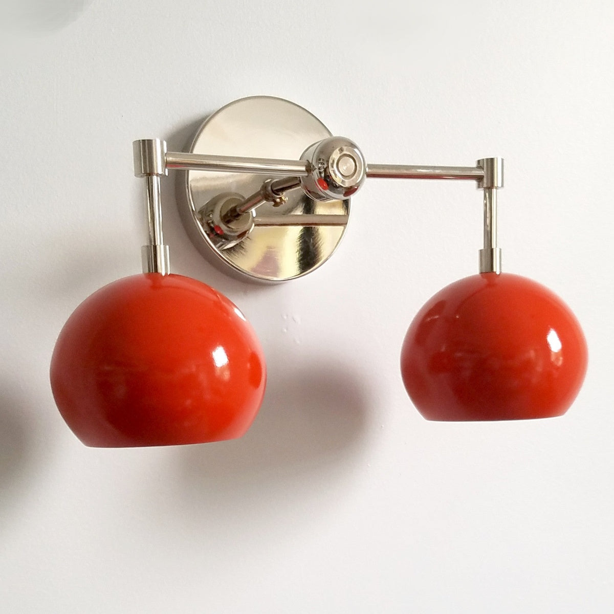 Orange Peel Wall Sconce - Double Bubble Vanity Bath Wall Light