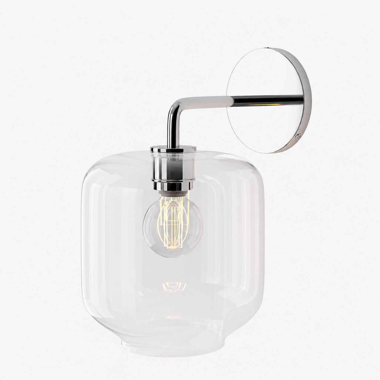 Lumivelle Pebble Sconce - Stylish Wall Light - Glass & Metal, Energy Efficient