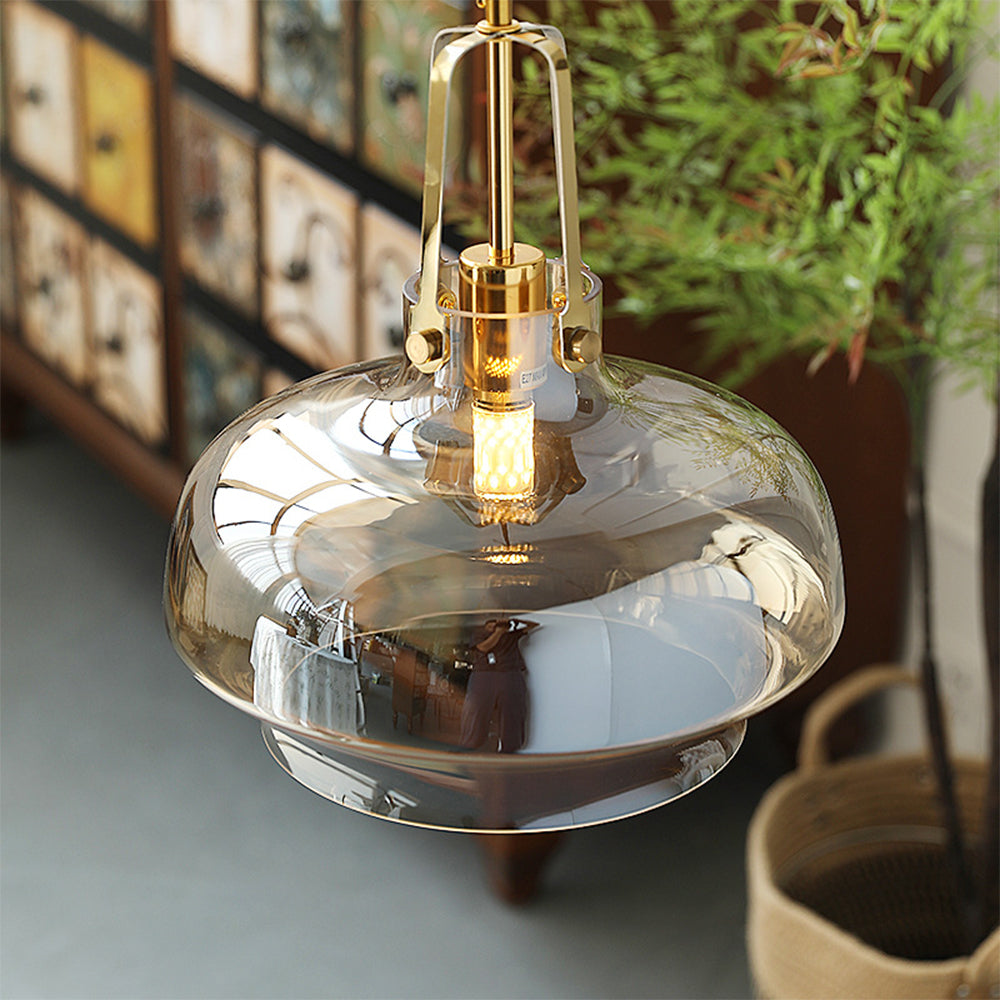Modern Unique Shaped Fish Tank Glass Pendant Light