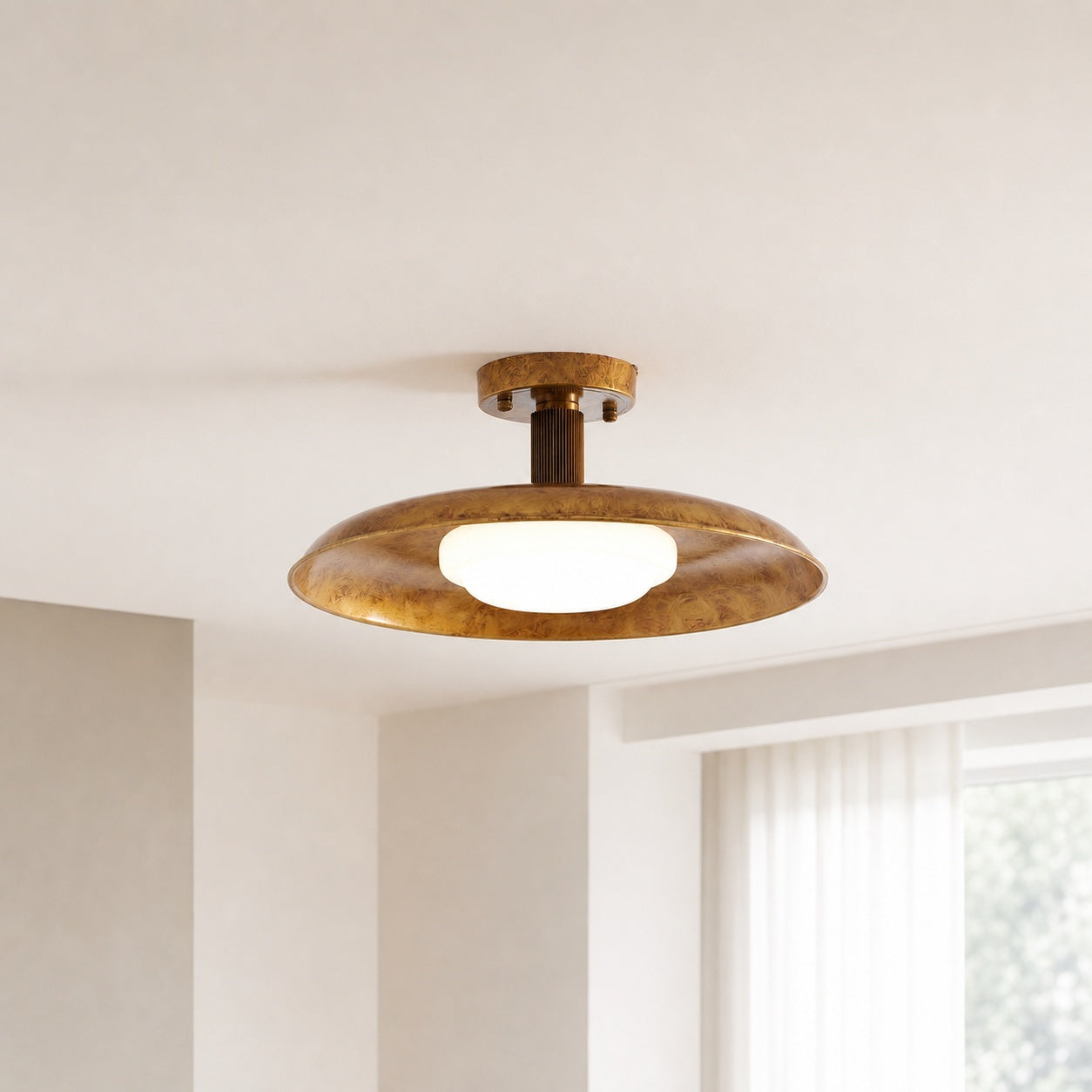 Pot-Lid Style Flat-Panel Ceiling Light