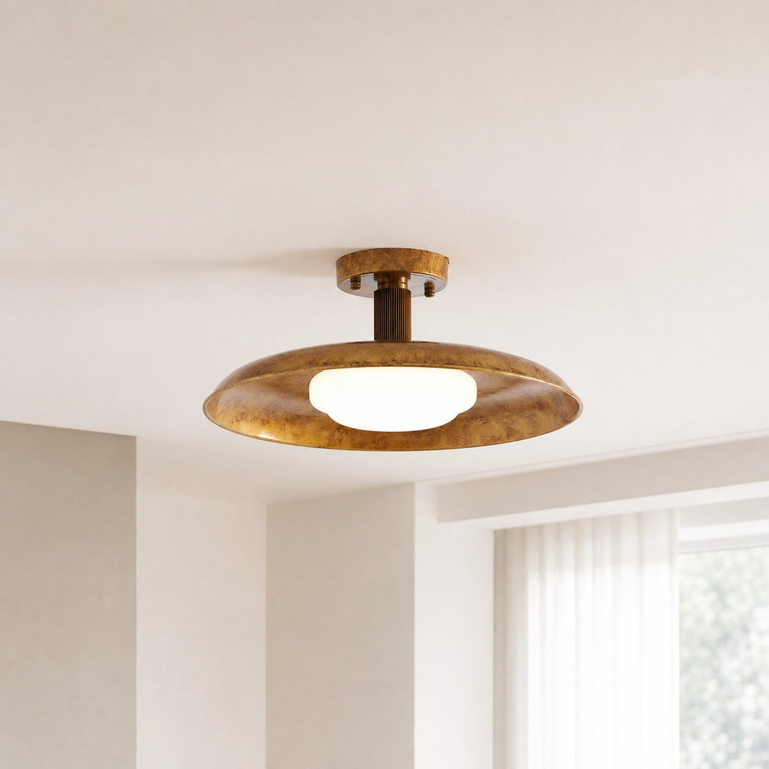 Pot-Lid Style Flat-Panel Ceiling Light