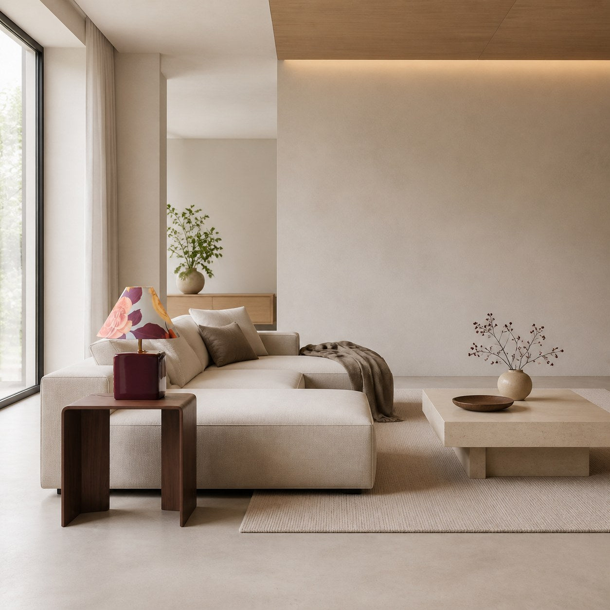 Aeva Ceramic Table Lamp - Modern Grace Design with Playful Polish