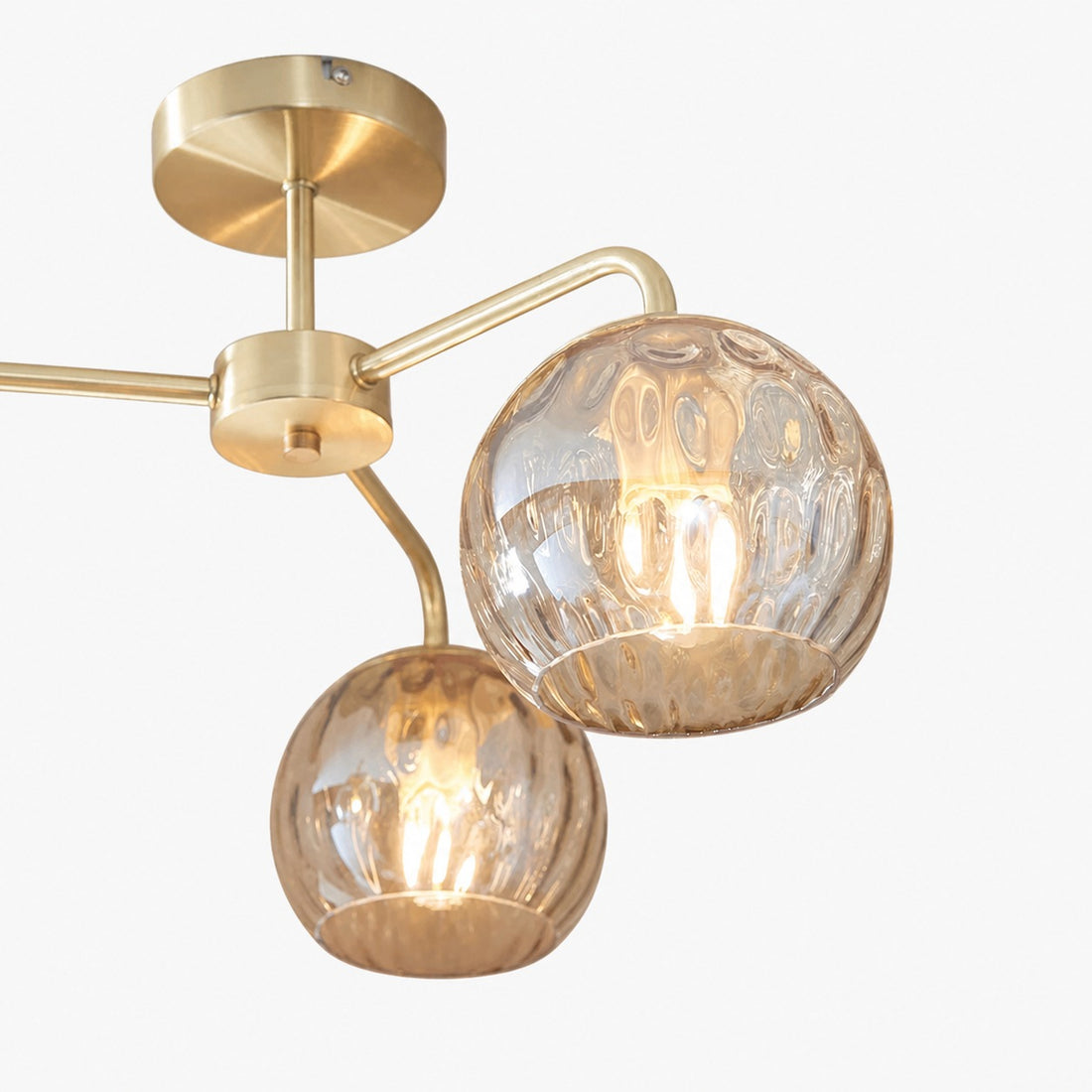 Tracian Glass Mid-Century Modern Globe Pendant Light for Dining Room
