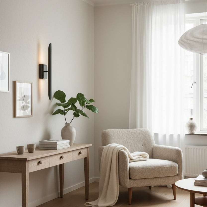 Modo Wall Sconce Minimalist Metal Frame - Contemporary Design for Bedroom