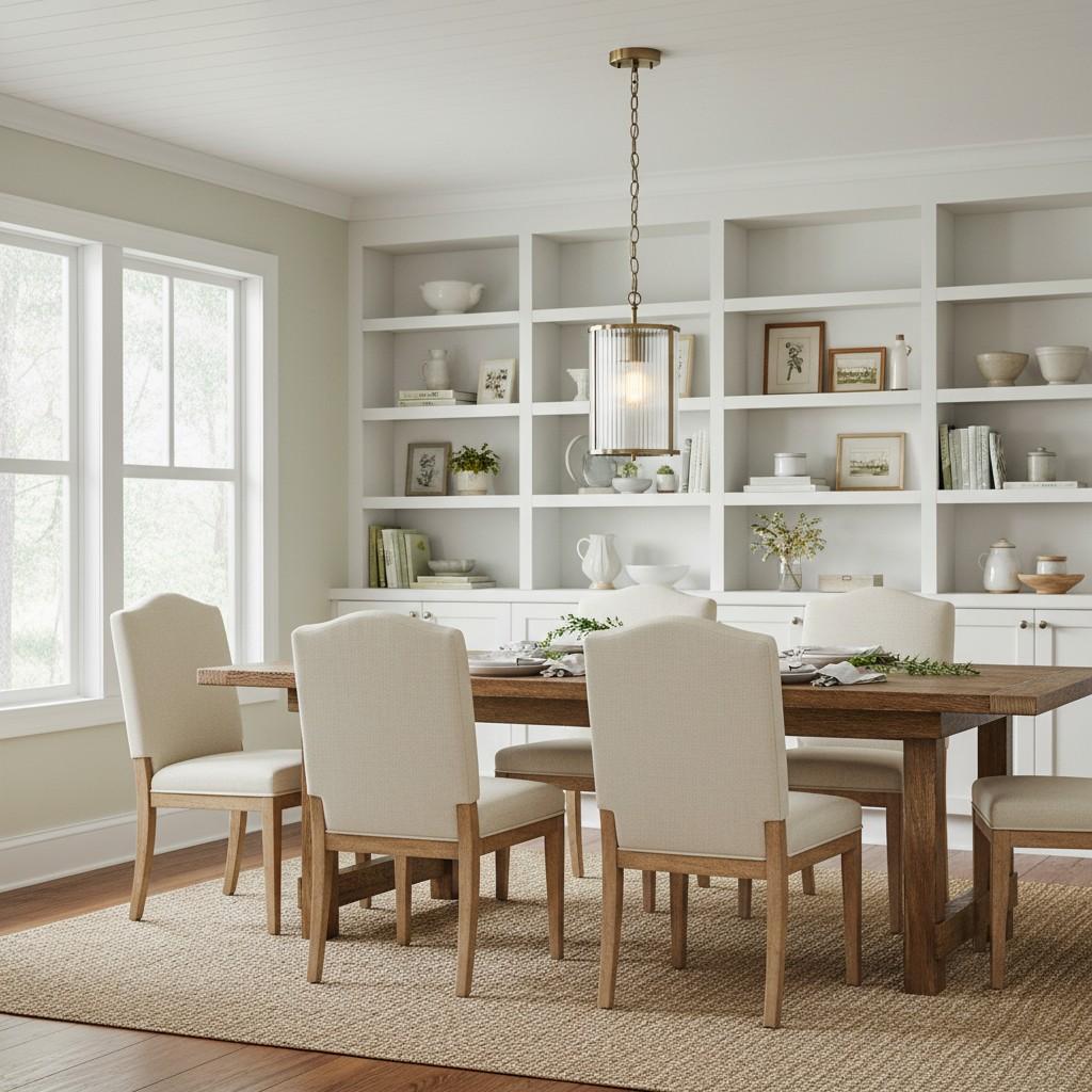 RibGlow Ribbed Glass Pendant Light - Antique Style Pendant Light for Dining Room