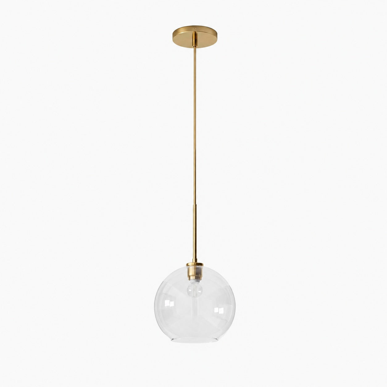 Selvion Sculptural Globe Pendant Light - Modern Glass Pendant Lamp - Sleek Design