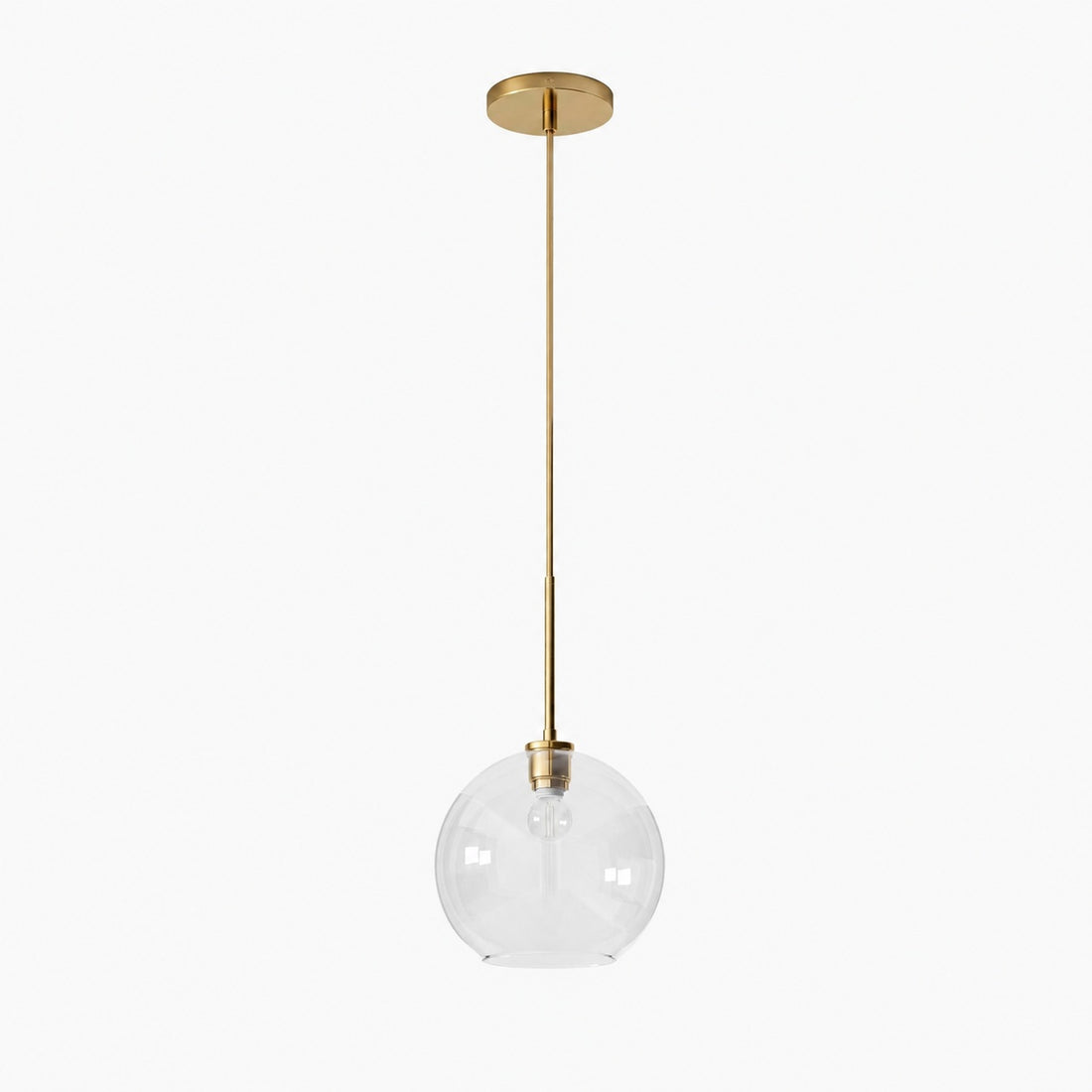 Selvion Sculptural Globe Pendant Light - Modern Glass Pendant Lamp - Sleek Design