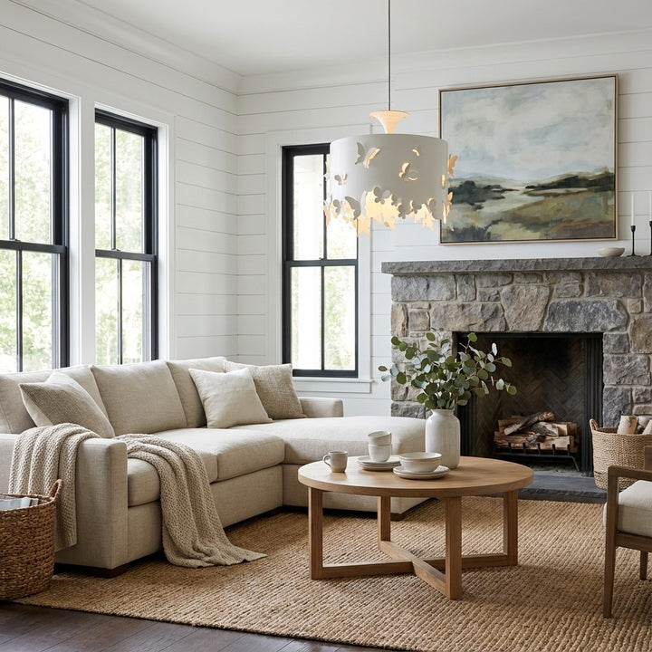 Alaria Design Pendant Lamp - Artistic Pendant Light with Ambient Shadow for Living Room