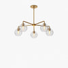 Selvion Elegant 5-Light Globe Chandelier – Modern Glass Pendant Lighting Fixture