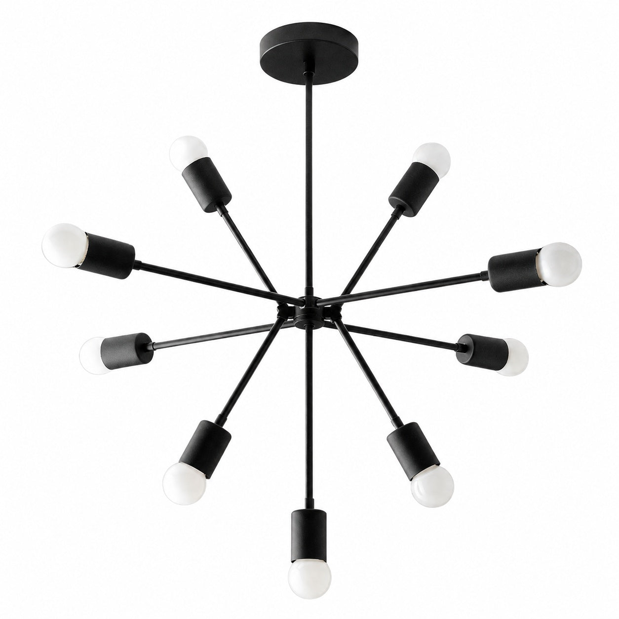 Mobilux Line Modern Chandelier - Mid Century Ceiling Light Fixture
