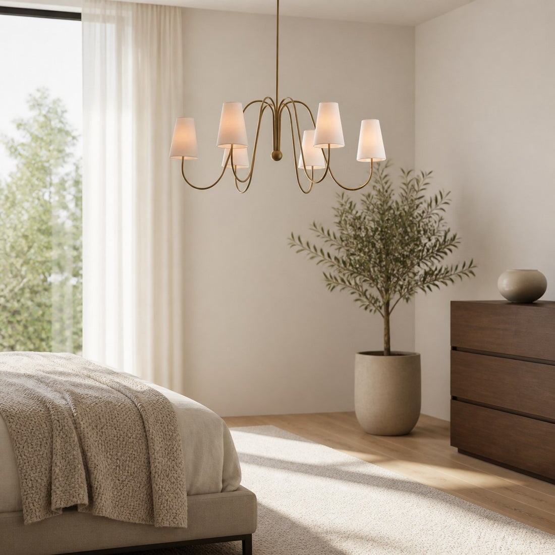 Serena Vintage Metal Chandelier - Multi-Arm Chandelier for Home Interior