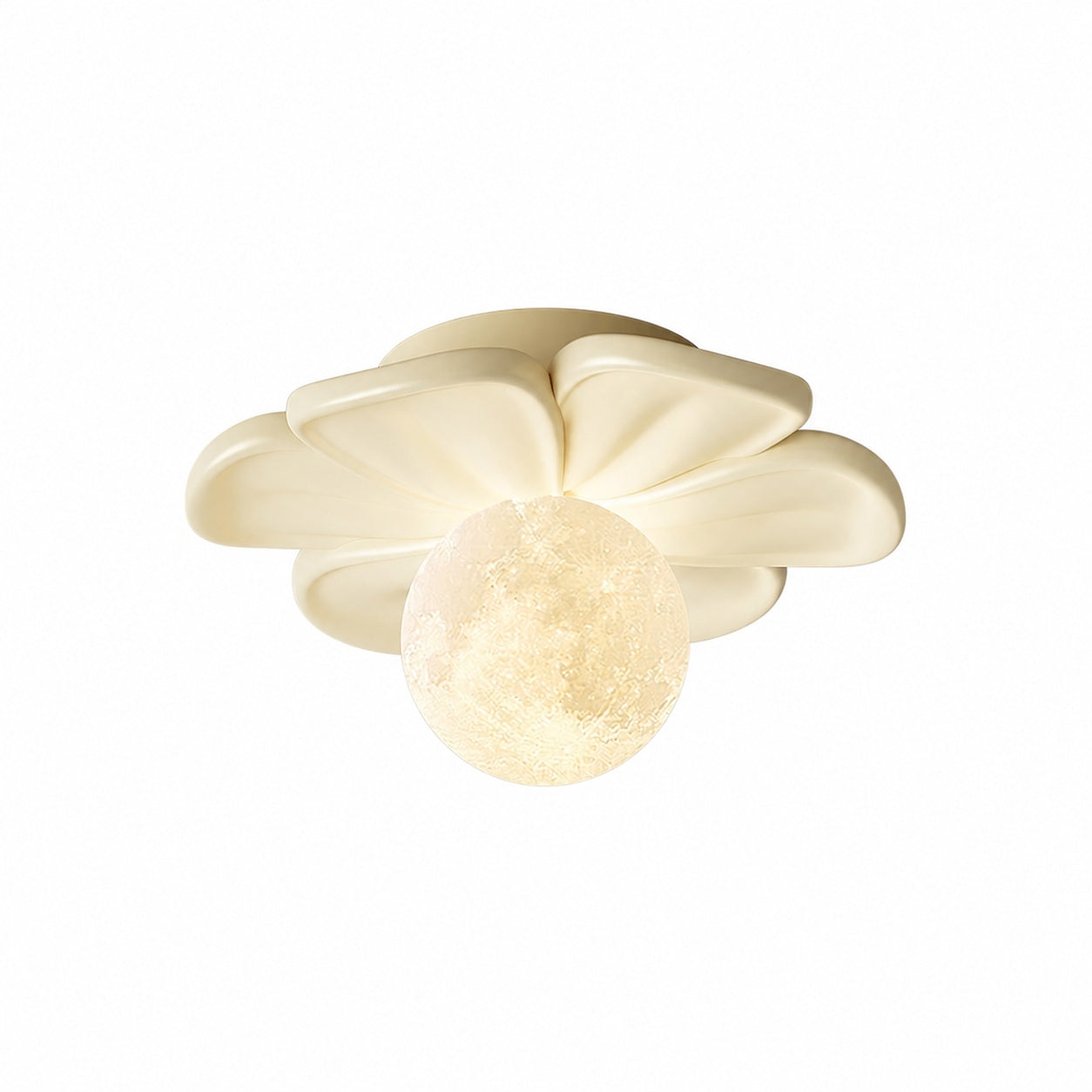 Cream Bloom Flower Ceiling Lamp