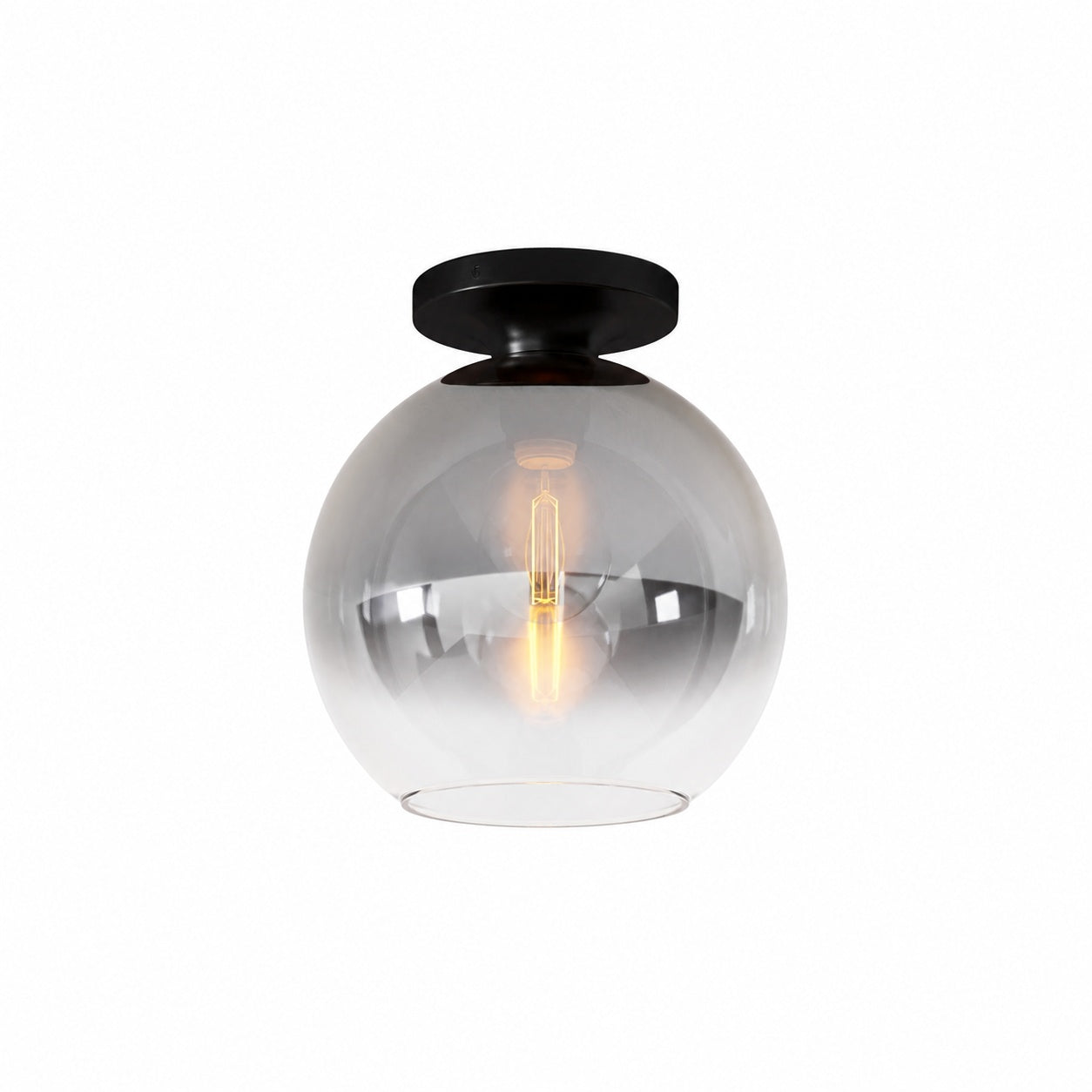 Selvion Modern Globe Pendant Light - Damp-Rated Bathroom Lighting - Luxe Glass Shade