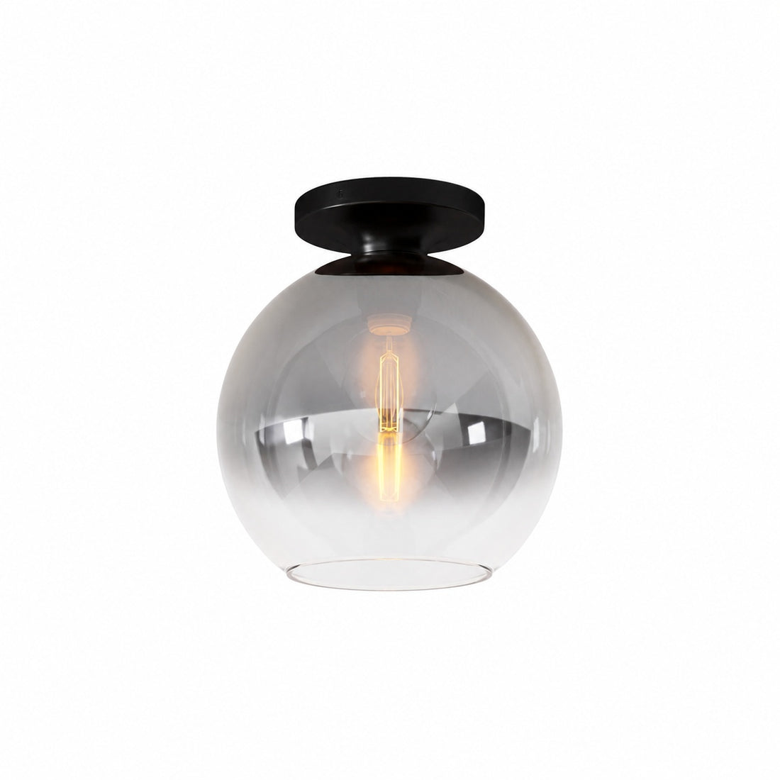 Selvion Modern Globe Pendant Light - Damp-Rated Bathroom Lighting - Luxe Glass Shade