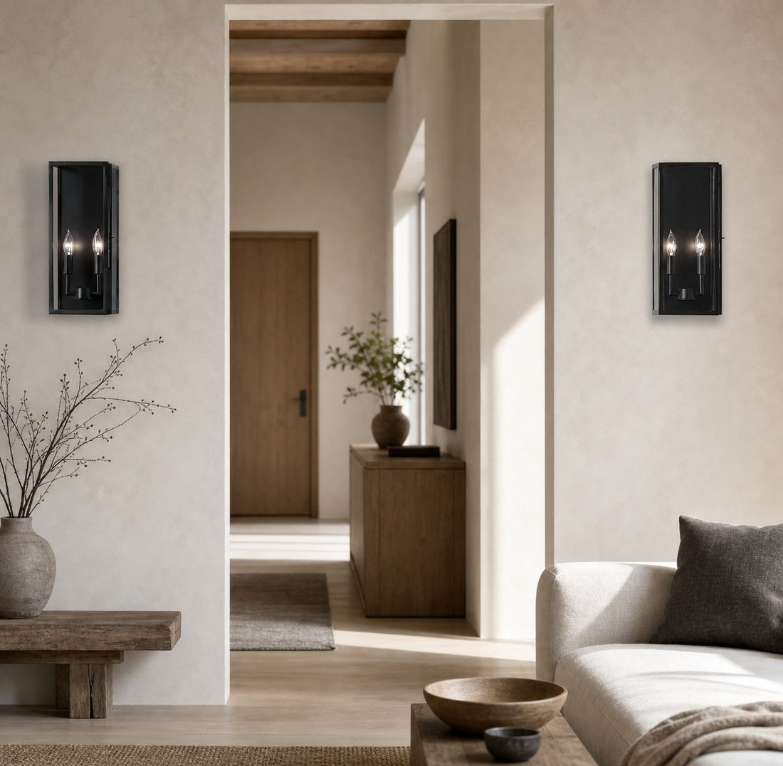 Ferrix Industrial Iron Outdoor Wall Lamp - Lighting Stylish Exterior Glass Lighting