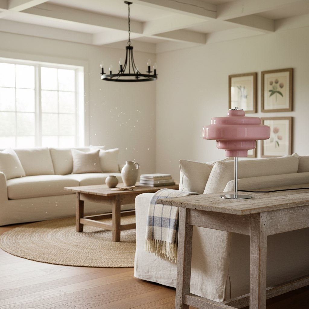 Koloro Tiered Glass Table Lamp – Retro & Contemporary Design for Living Room