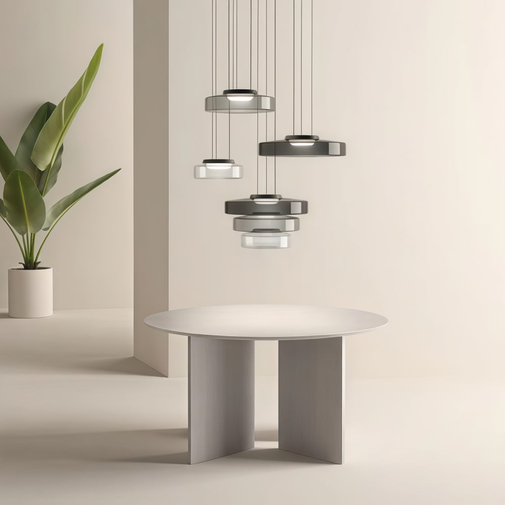 Green Glass Pendant Light - Nordic Levels Series Hanging Light