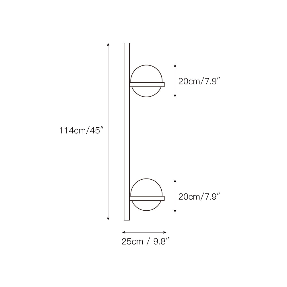 Globe Shade Minimalist Wall Lamp for Indoor and Outdoor Spaces
