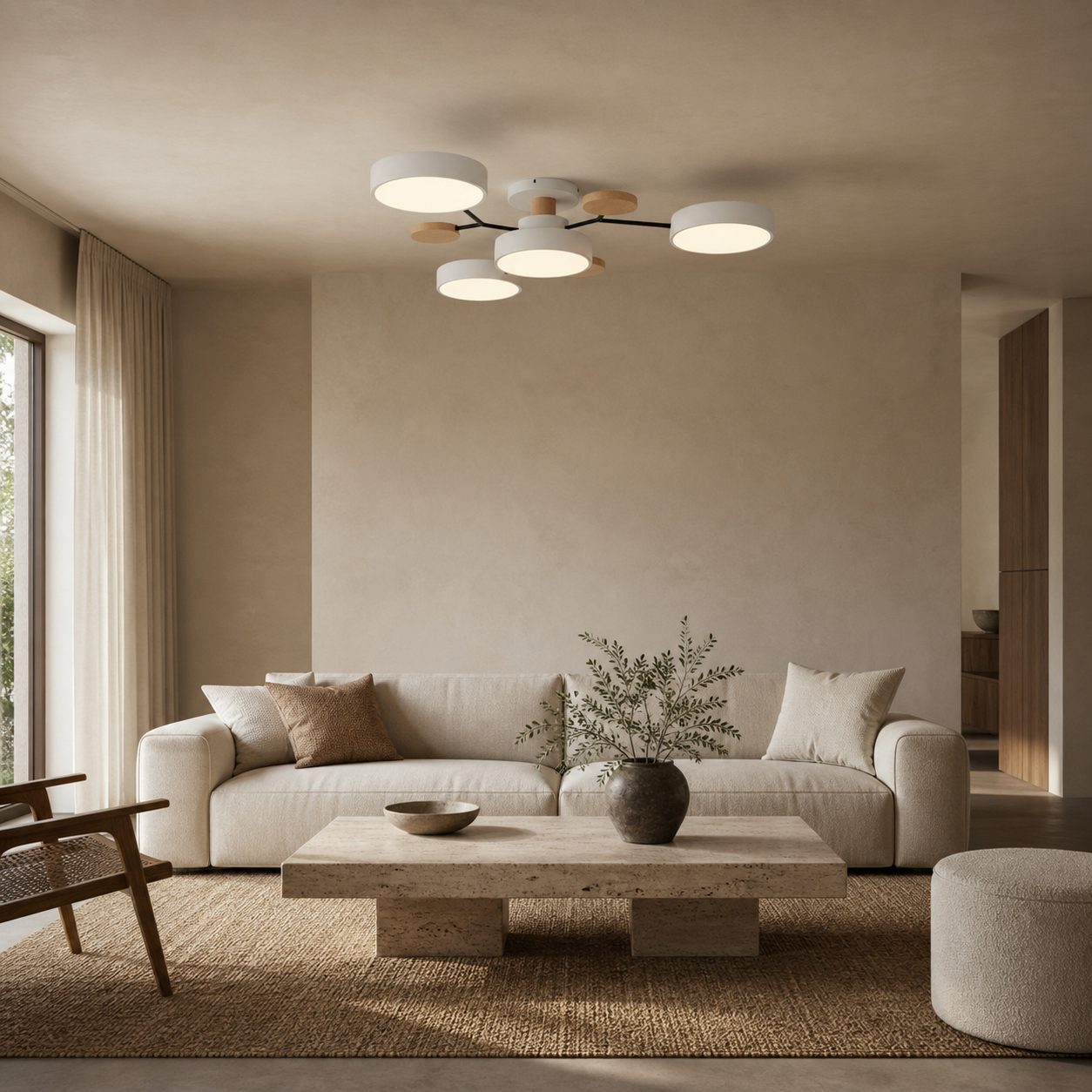 Celos Diffused LED Orb Ceiling Fixture – Stylish Indoor Lighting for Islands and Nooks
